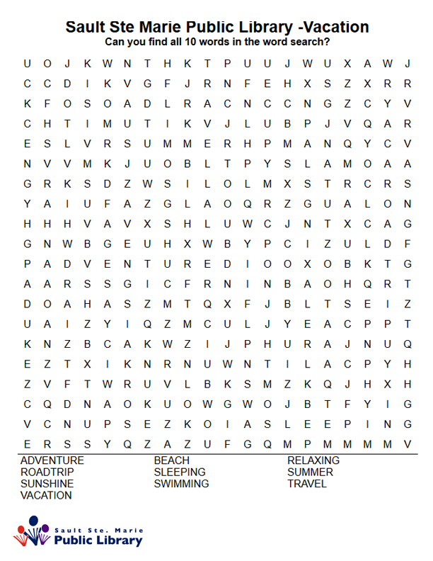 SSM_Library's tweet photo. Looking for something to tie over the kids? Here's a fun word search for your kids to do!
If you would like the answers, feel free to send us a message.
#ssm #sault #ssmpl #library #soo #saultstemarie #thesoo #publiclibrary #community #staysafe #socialdistancing #kids https://t.co/bEaBYyArKt