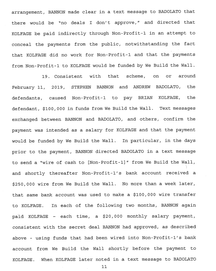 Oh man. They got it all. They have the paperwork from the front companies, the fake vendor billings, the emails, the text messages....The text messages are especially damning. They will be produced in court.
