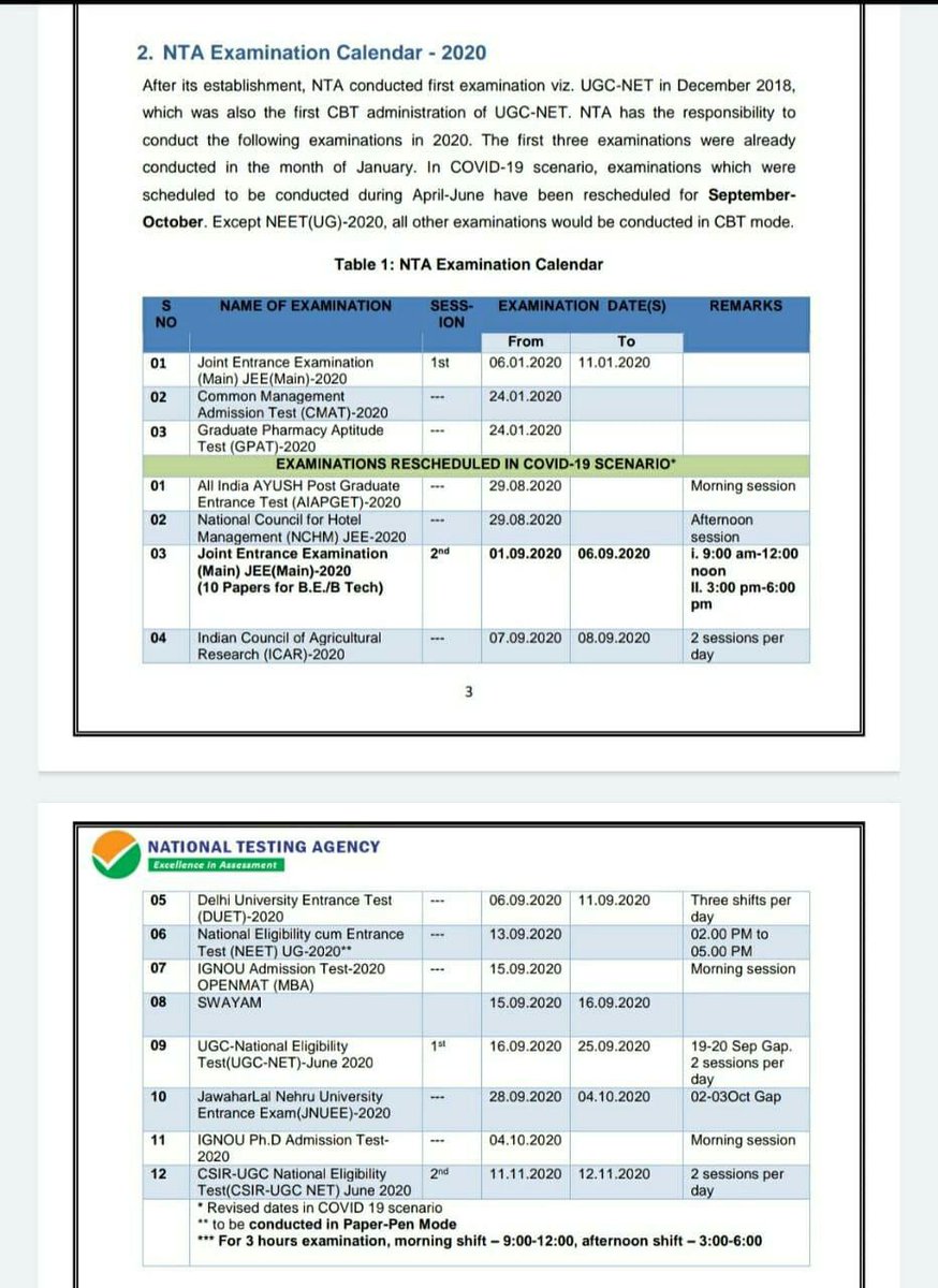 Though NTA and ICAR have not declared any date of AIEEA(2020) in respective websites, the atteched photo is being circulated. Requesting @DG_NTA <a href="/icarindia/">Indian Council of Agricultural Research.</a> <a href="/PIBFactCheck/">PIB Fact Check</a> <a href="/timesfactcheck/">Times Fact Check</a> <a href="/FactCheckIndia/">FactChecker.in</a> <a href="/EduMinOfIndia/">Ministry of Education</a> to prove its authenticity as soon as possible. #NTA #icar