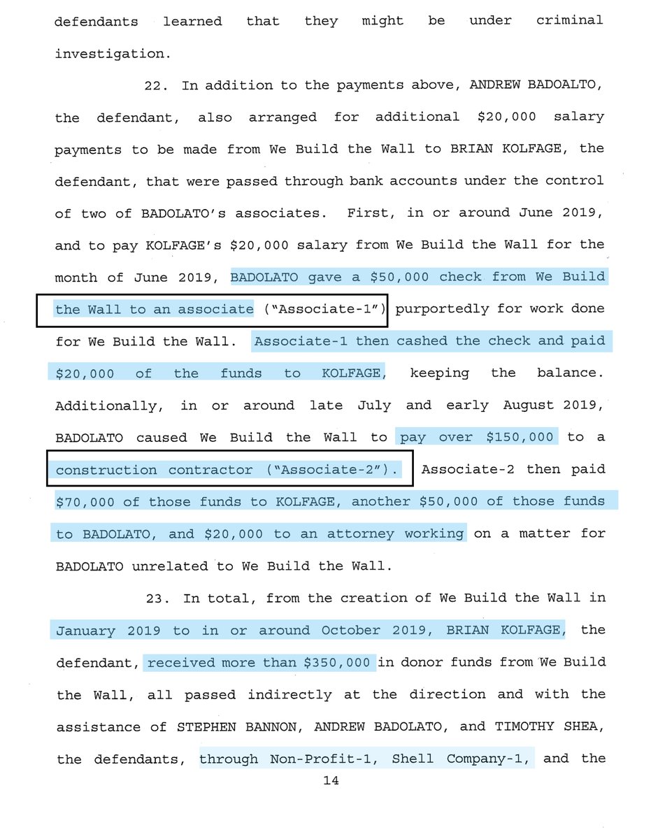 Now I know that I’m annoying because I tend to get stuck in the “weeds” here’s what you should know - tiny details are my jam (you can judge me) and by jam- I mean tiny details matterAssociate 1, Associate 2, Associate 3I really do read each page https://www.justice.gov/usao-sdny/press-release/file/1306611/download
