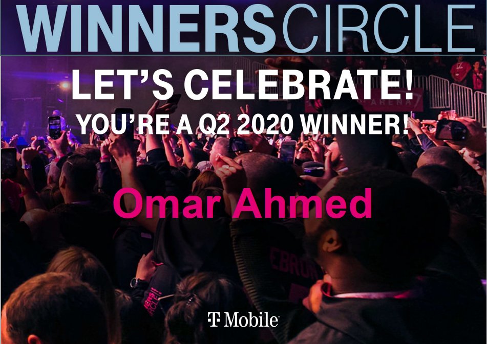 Sean Mangan (@sean_mangan1) on Twitter photo Congrats Omar! During the early days of this pandemic you stepped up ensuring stores could keep delivering the UnCarrier Experience. Omar is a prime example of T-Mobile count on me Magenta spirit!
<a href="/t/">Tantek</a>-mobile <a href="/tmobilebusiness/">T-Mobile Business</a> <a href="/carballo_nick/">Nick Carballo</a> <a href="/matthaven/">Matt Haven</a> <a href="/jasongrutzius/">Jason Grutzius</a> Congrats Omar! During the early days of this pandemic you stepped up ensuring stores could keep delivering the UnCarrier Experience. Omar is a prime example of T-Mobile count on me Magenta spirit!
<a href="/t/">Tantek</a>-mobile <a href="/tmobilebusiness/">T-Mobile Business</a> <a href="/carballo_nick/">Nick Carballo</a> <a href="/matthaven/">Matt Haven</a> <a href="/jasongrutzius/">Jason Grutzius</a>