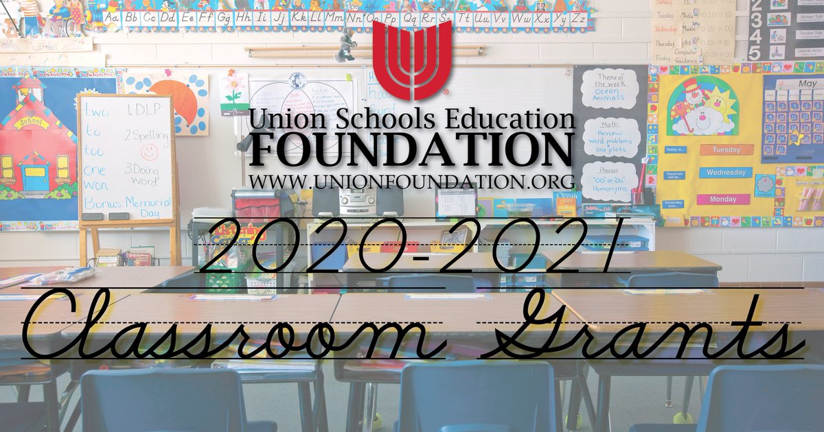 UnionFound's tweet image. Welcome back @UnionSchools teachers and staff! The @UnionFound is here to support you and your students this year!! The 2020-2021 Education Grant application is NOW OPEN! We are EXTENDING THE DEADLINE to October 18th! cognitoforms.com…/_20202021USEFGrantApplication