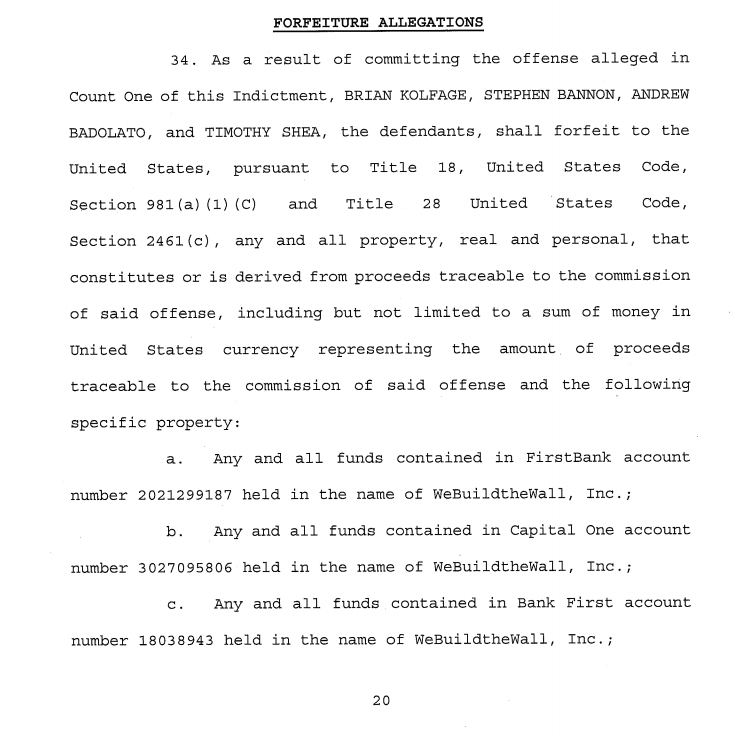 All the assets they accrued through this fraud have been seized through asset forfeiture.