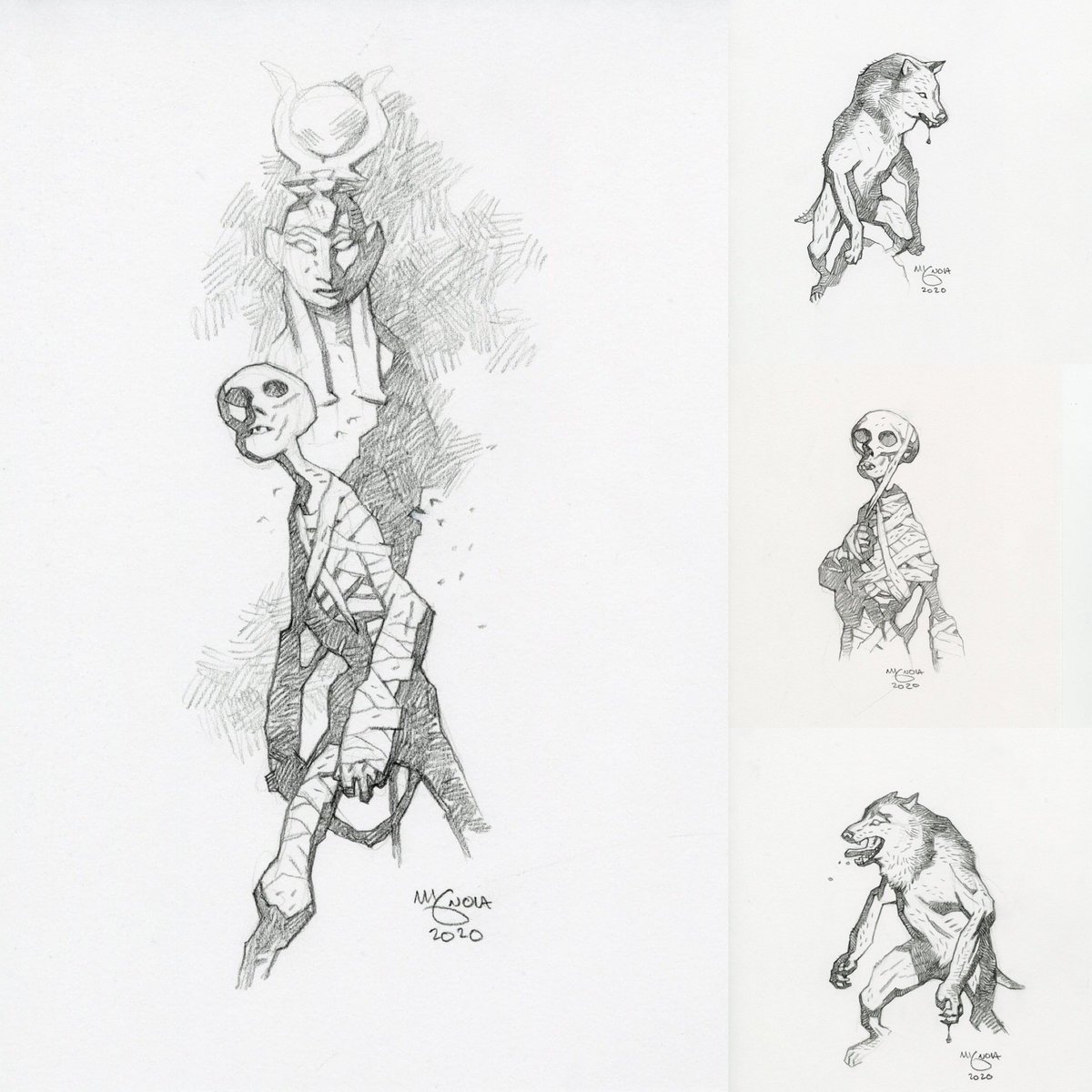 Mummies and Werewolve sketches are up on @ebay this week for the @WCKitchen ! #chefsforamerica https://t.co/7G4DdP1gtd? 