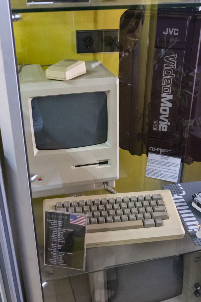 Well turns out there is a treasure trove of old tech here. IBM PCs, Macs of all types, Apple IIs, NeXT workstations... Very cool stuff, though common enough in the US.