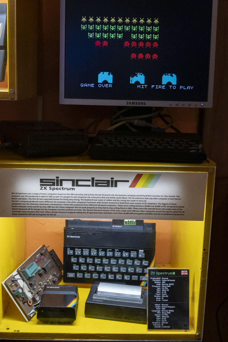 There's a great collection of consoles and games, and you can actually play and use a bunch of machines (after disinfecting your hands)! I especially loved the ZX Spectrum and Commodore 64, popular imported computers for those who could afford them.