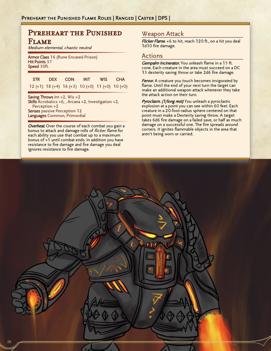 Pyreheart, the Punished Flame
| Ranged | Caster | DPS |