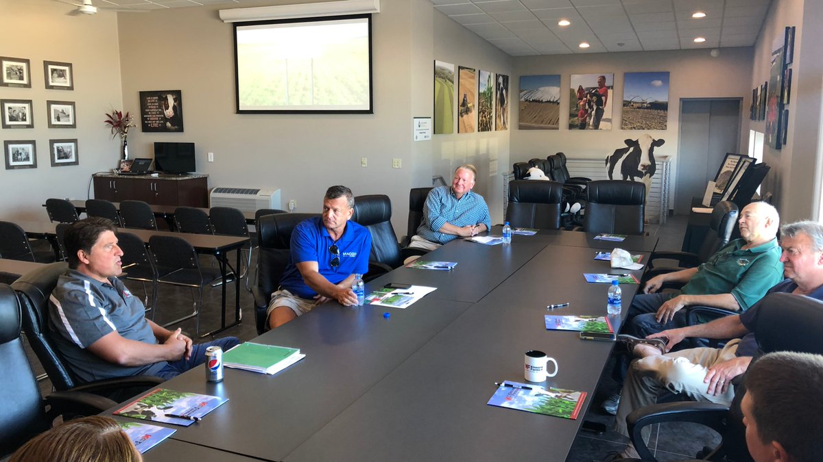 RepMacco's tweet photo. Our farmers are some of the hardest working people in Wisconsin and across the country. That's why I always appreciate the opportunity to hear from them directly.

Thanks Kinnard Farms for the tour and hospitality! #WisconsinFarms https://t.co/IOB8fWhtRS