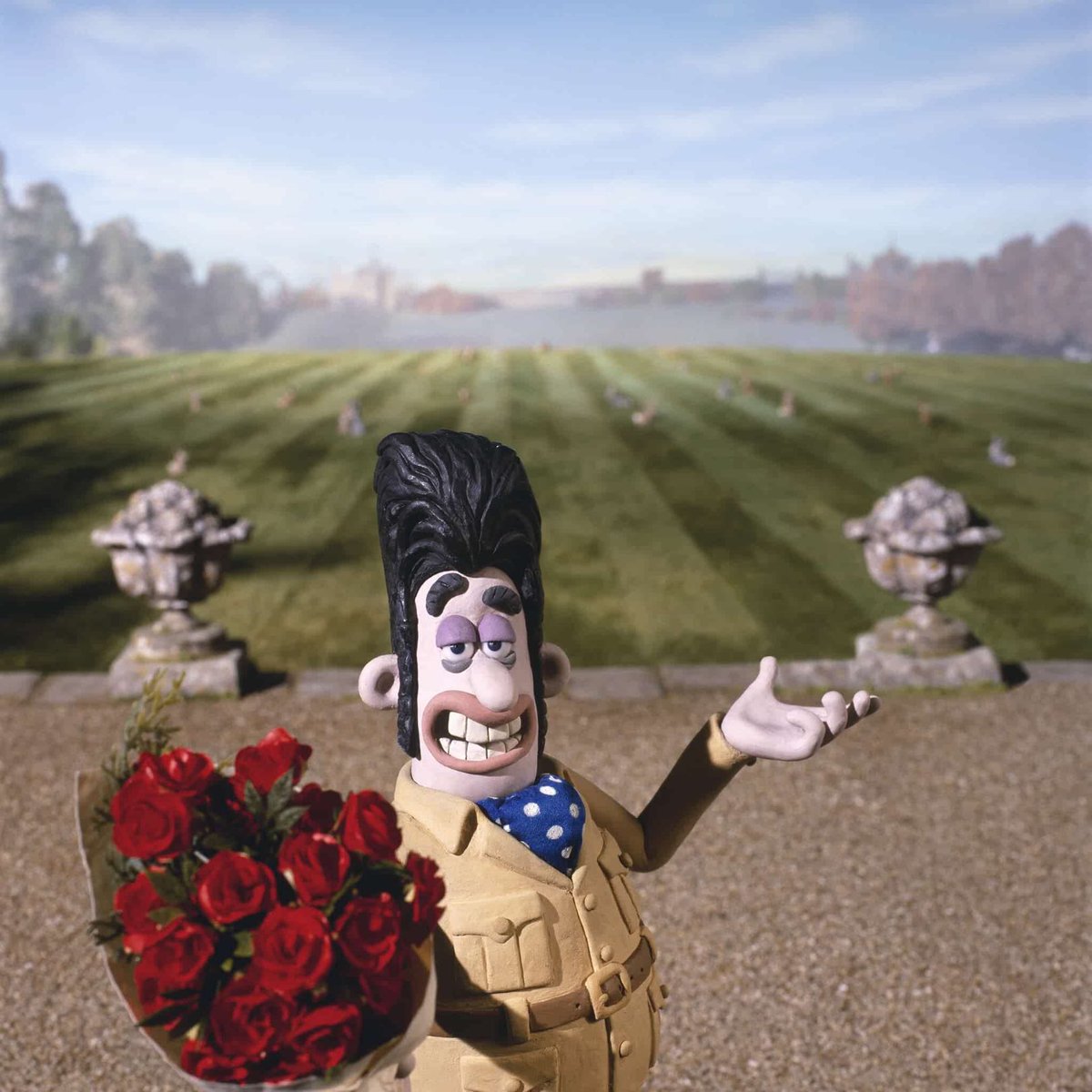 7. Curse of the Were-rabbit.This whole look is honestly hilarious. I can only hope he dressed up like this to get into character when doing the voice over.l