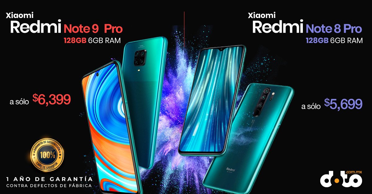 dotomx's tweet image. Regresaron dos de los que más esperabas, el #Xiaomi #Redmi #Note8Pro y #Redmi #Note9Pro de 6/128 con envío gratis a cualquier parte de México y garantía de 1 año :D 

Encuéntralos dándole click acá:

tiodoto.com.mx/redminotegral