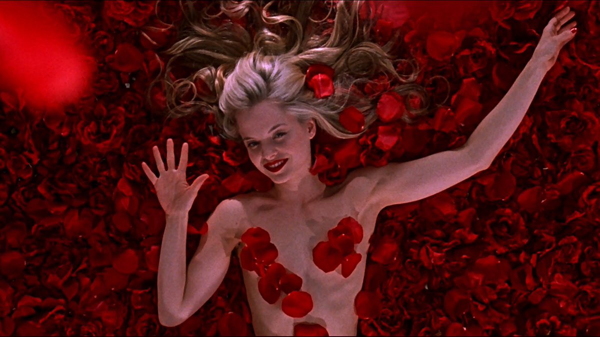 This scene pays homage to American Beauty, which is similar to Blonde in terms of exploring sexuality.