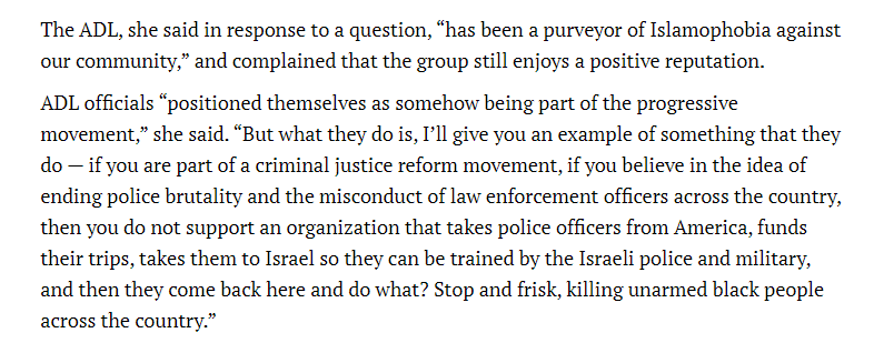 Linda Sarsour has been a purveyor of the "Deadly Exchange" blood libel along with JVP and other pernicious antisemitic organizations. She's been pushing this narrative for years now.This is what she had to say to her audience during the 2018 ISNA annual convention: