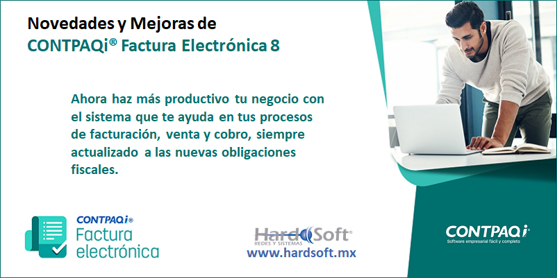 HardSoftmx's tweet photo. Se libera CONTPAQi® Factura Electrónica 8 - https://t.co/uGlzNpToWb https://t.co/qIQH5ZJmv3