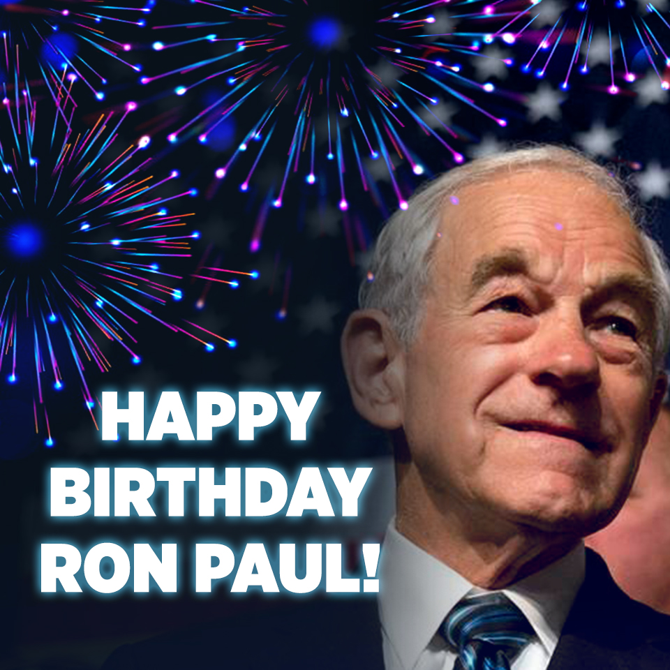 All of us at would like to wish a very Happy Birthday to Ron Paul! 