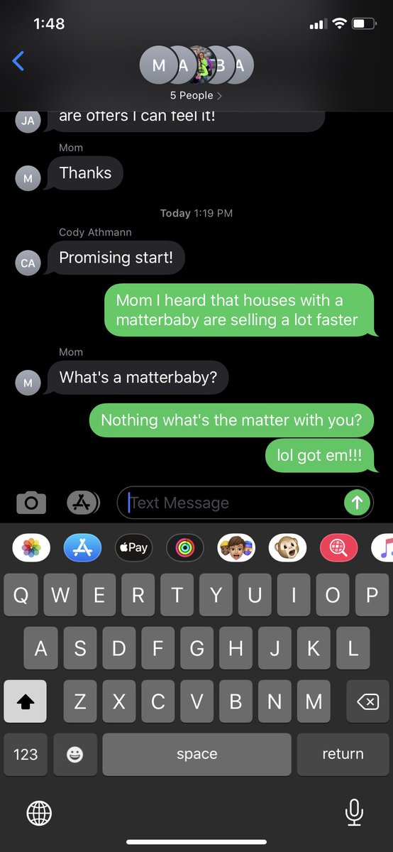 LoganAthmann's tweet image. Just got my Mom so good, she may never recover from this