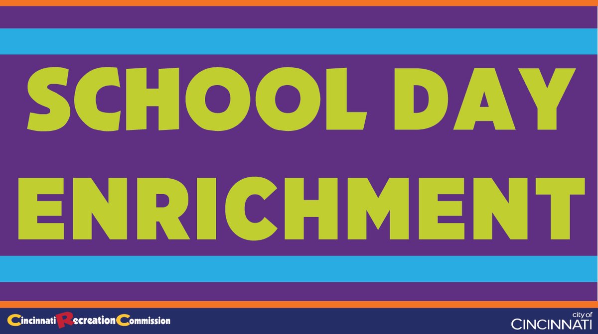 Cinti Rec Commission On Twitter Registration Begins Tomorrow Fri 8 21 At 10 00am For Crc S After School School Day Enrichment Programs More Info Https T Co Qkkiux3lmz Cityofcincy Iamcps Https T Co A53yke0jje