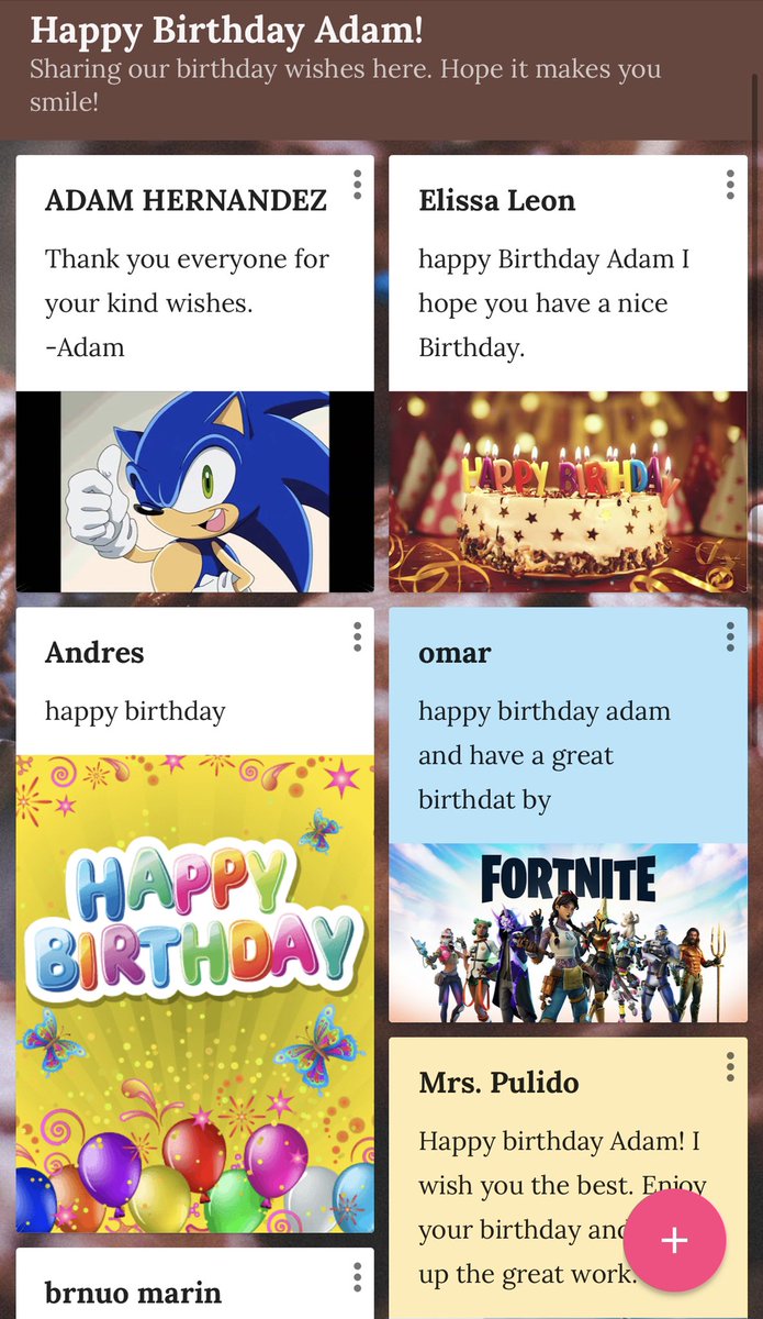 Birthday wishes for my student using <a href="/padlet/">Padlet</a> 🎉