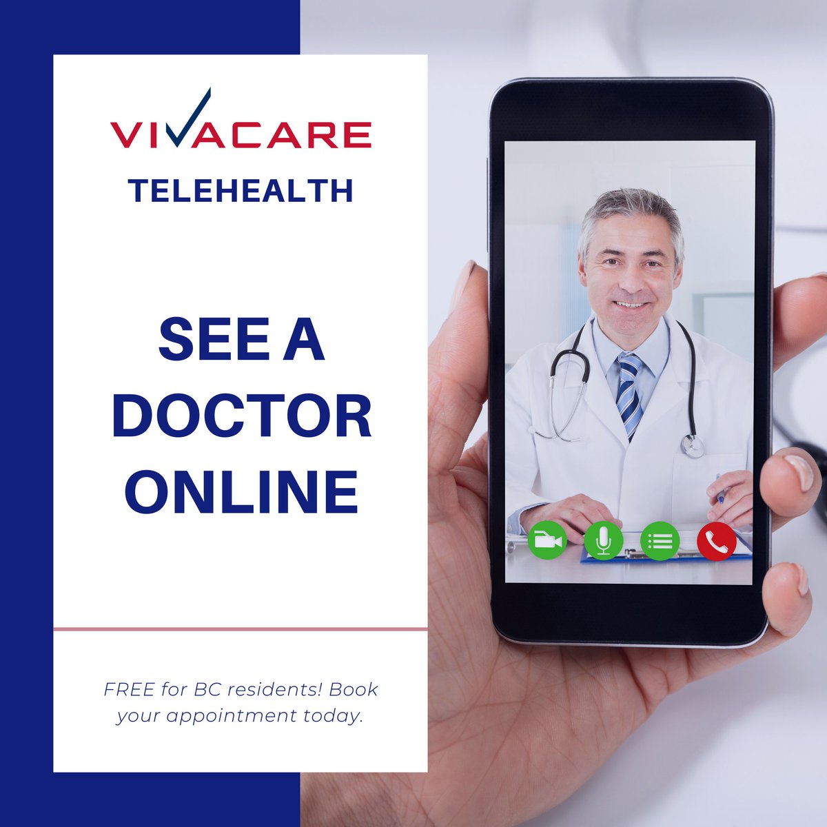 VIVACAREMEDICAL's tweet photo. Visit a doctor right from home! Click the link in our bio to book your Telehealth appointment today!
⁠ 
#Covid19 #CoronaVirus #SocialDistancing #Mask #BC #StaySafe #VivaCare #Surrey #Vancouver #Richmond #Burnaby #Langley #Abbotsford #Medical #Telehealth https://t.co/epGtyNE2M7