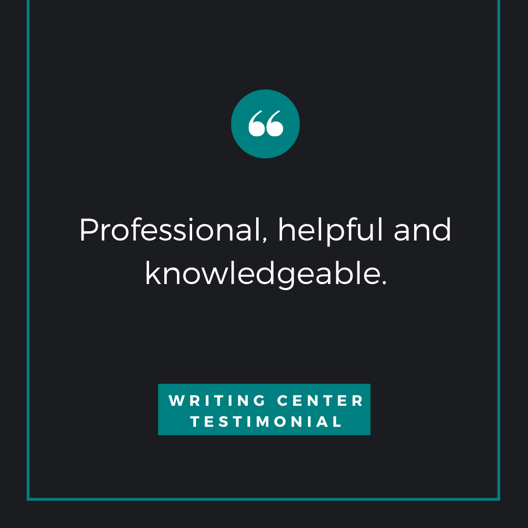 APUWriting's tweet photo. Professional, helpful, and knowledgeable. These are the words that one client used to describe their coach. Whether in person or online, undergraduate or staff, our coaches are trained to support you in your writing process. #TWCthere4me https://t.co/64SDDtIQyZ