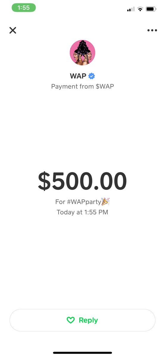 authentic_chefD's tweet photo. Thank you @theestallion and @iamcardib for the #cashapp this #WAPParty money will certainly help with my business! https://t.co/M8t4lyv2ls