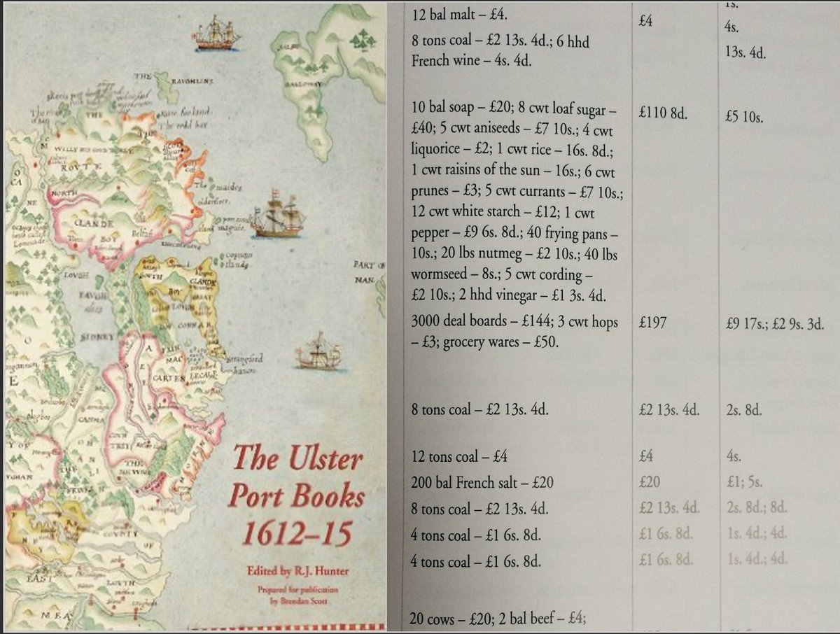 The analysis of the material evidence of Carrickfergus is largely complemented by the documentary evidence of trade, import/export taxation, and ships’ inventories.