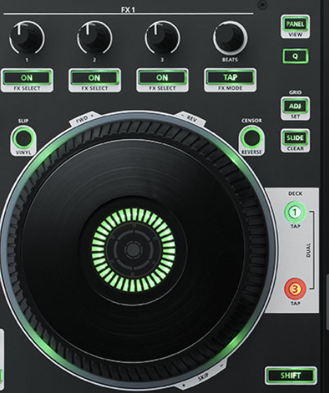 martinthomasemo's tweet photo. Why is there a default position of the three effects knobs above the platters on ALL #DJcontrollers. I'd prefer them to be vertical next to the pitch slider, or in the mixer section - which I realise might get cramped on a 4-channel. @RaneDJ @PioneerDJglobal @Roland_AUS @denon_dj https://t.co/wHCfsojF0x