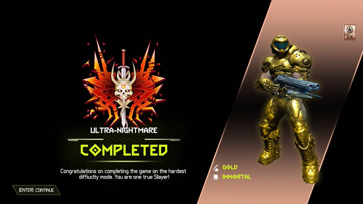 I finally beat #DoomEternal on Ultra-Nightmare.

Nerves = Shot

If you're looking for a challenging single-player FPS experience this is 100% it. Do recommend.