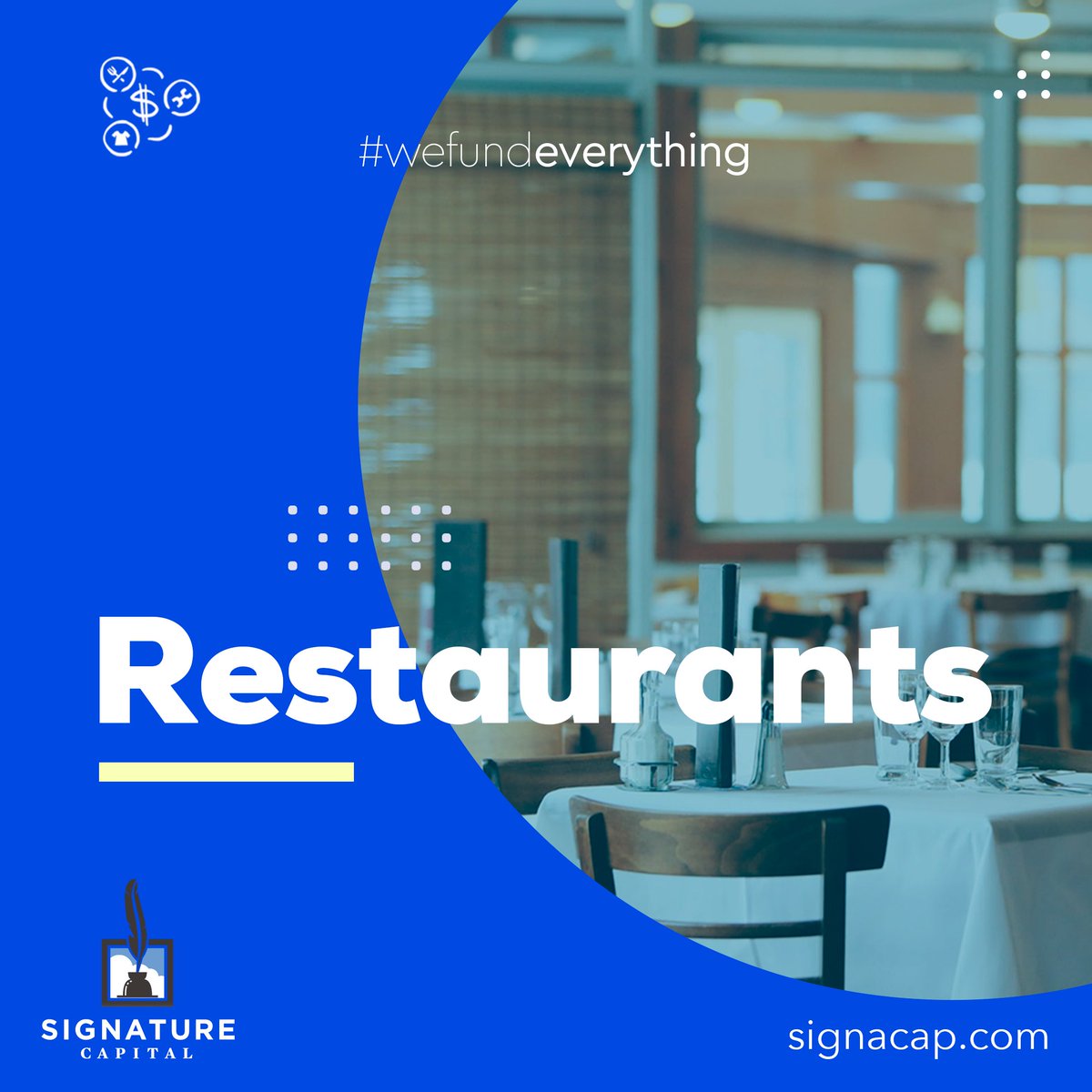 SignaCap's tweet photo. Eat Local. Shop Local. Stay Local. SignaCap is here to keep local restaurants funded so they can remain open. 🍽️ https://t.co/MrnsCkgbUc