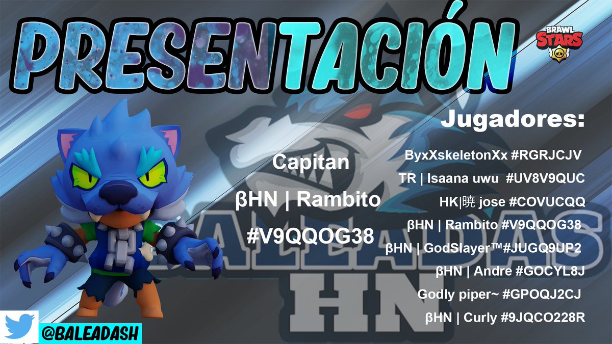 IamJuliomx_'s tweet photo. #BrawlStars

Segundo diseño para @BaleadasH. 
Espero que les gusten 👀
Un comentario me ayuda a seguir mejorando y un RT a llegar a más personas  💫
MD 📩 https://t.co/fHPpZnu2cZ