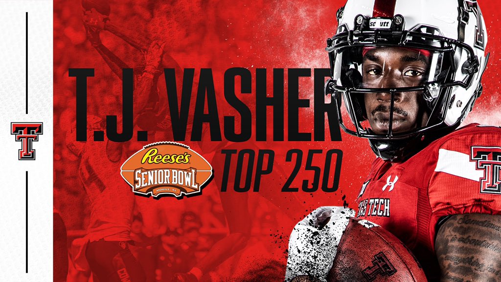 TexasTechFB's tweet photo. ⭐️ @seniorbowl Top 250 ⭐️

#WreckEm | #TheDraftStartsInMOBILE https://t.co/VUQe2AAfiR