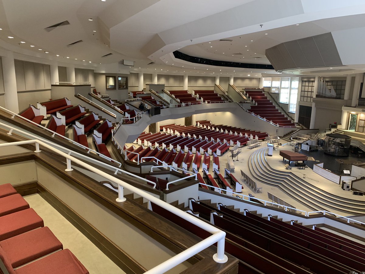 In preparation for Sun, we have added add’l seating appropriately spaced to make more room. Please consider sitting nearer to the front to open up more seats for guests. The entire balcony will be open so please continue to wear your masks. Lord willing, we will see you Sunday.