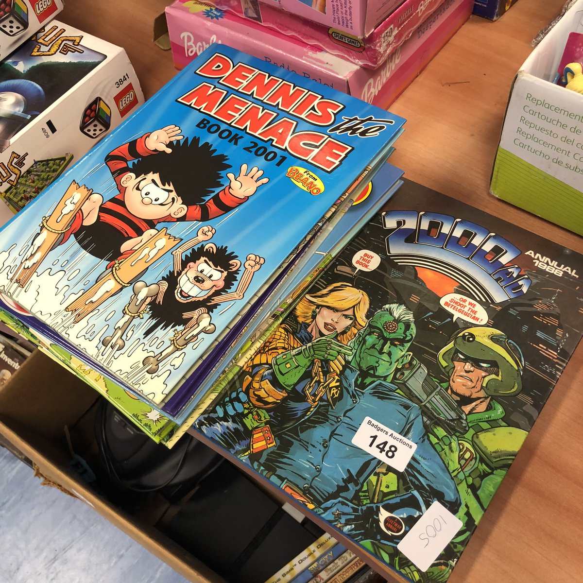 BadgersAuctions's tweet photo. #vintagetoys available this Sunday #politoyactionman #steiffrabbit #auction #dennisthemennace https://t.co/TYQ6D088CT