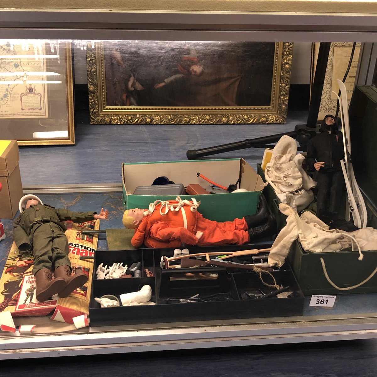 BadgersAuctions's tweet photo. #vintagetoys available this Sunday #politoyactionman #steiffrabbit #auction #dennisthemennace https://t.co/TYQ6D088CT