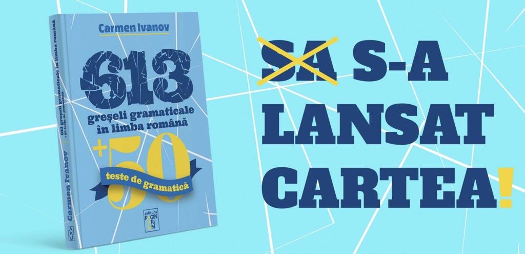 S-a lansat cartea 613 greșeli gramaticale în limba română. O găsiți aici: dictie.ro/magazin/carti/…