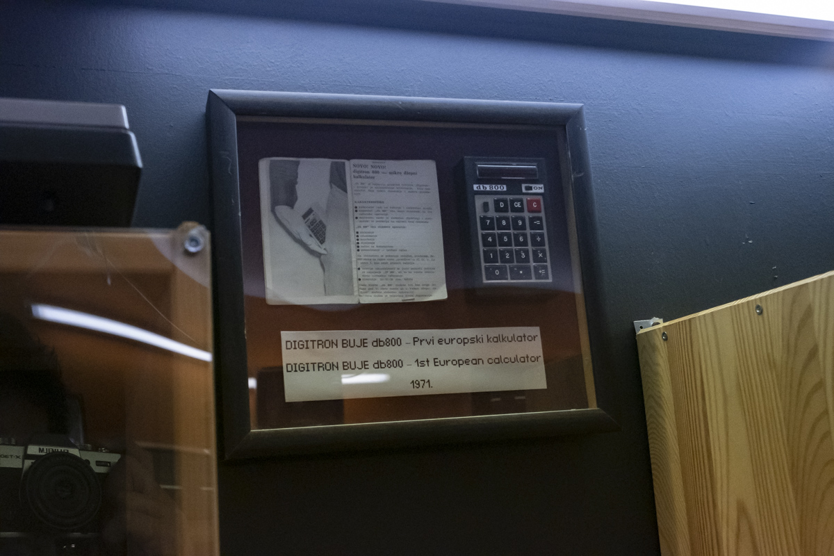 Then there's the calculators! The people of the small medieval town Buje in Istria are proud of their invention -- Digitron, the first handheld calculator developed in Europe in 1971!