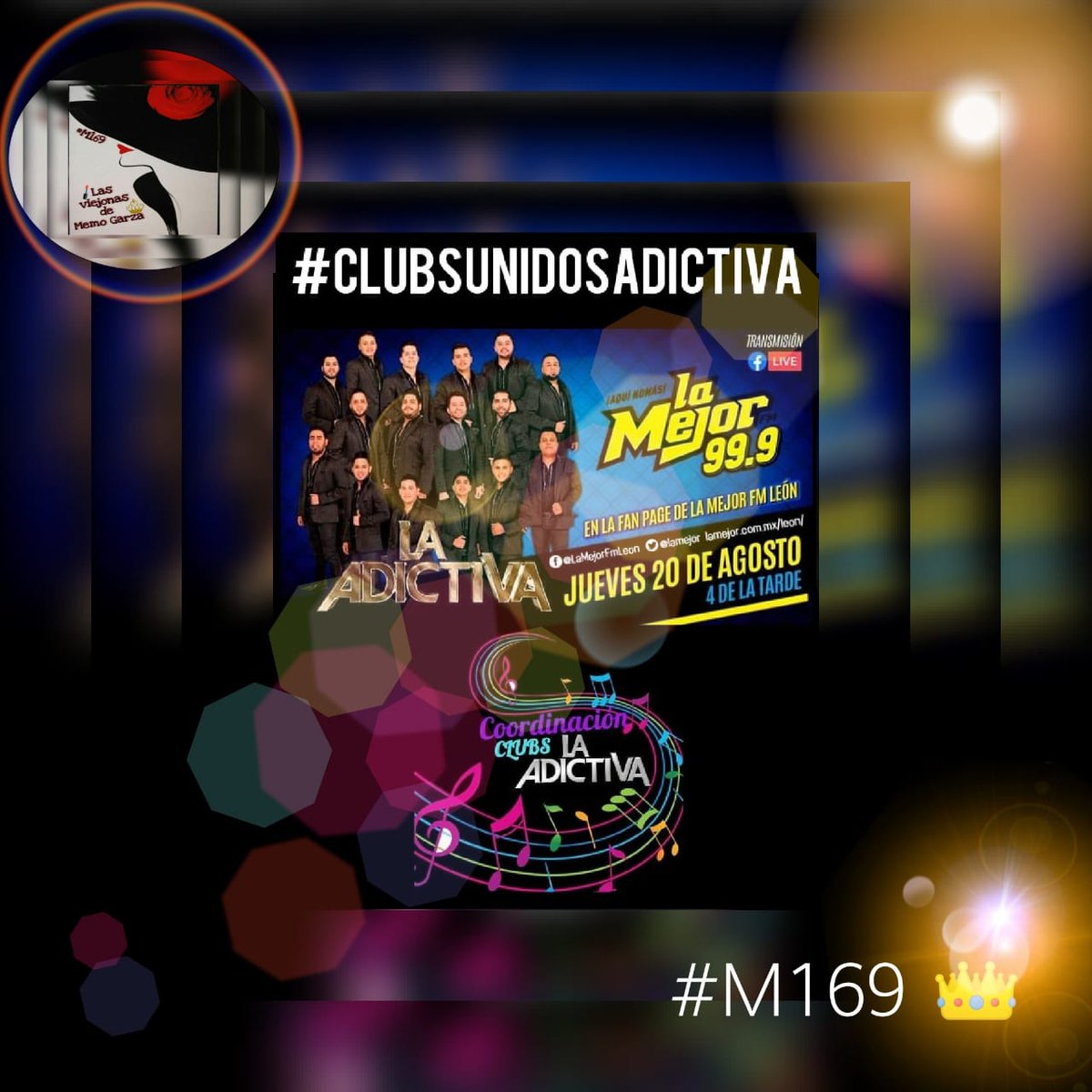 ReynaGu67392010's tweet photo. 🕓Hoy en punto de las 4:00PM No te puedes perder el facebook Live con
#LaLeoParda
tendrá de invitados a
@adictivaoficial 🎤
#LaMejorFM99.9León
@coordiadictivaoficial 
#LaMusicaDeLaAdictivaSeVive💃🏻
#PorSiempreYParaSiempreContigoConsen ✋
#M169 👑@lasviejonasdememogarza 🕓 https://t.co/07UxW8wWvA