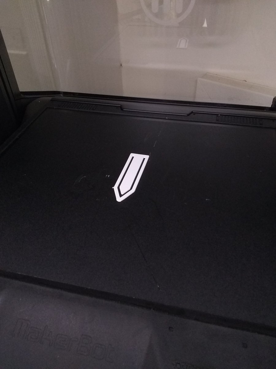 3D printed bookmark for lab notebook so I stop wasting tons of post-it notes. #makerbot