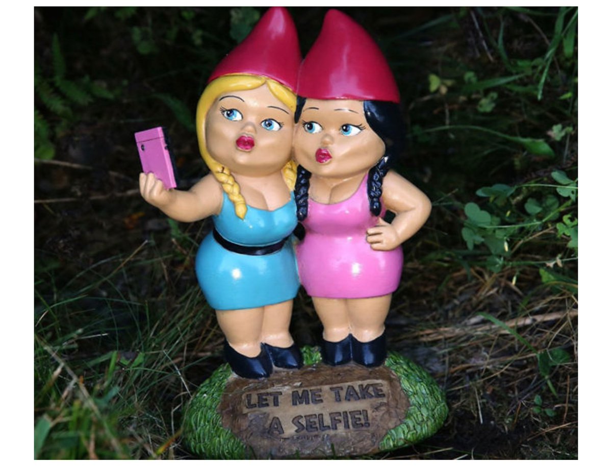 Shannon Courtenay & a Gnome.