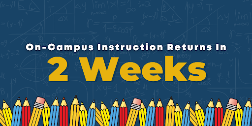 friscoisd's tweet photo. DON’T FORGET: The start of on-campus instruction is just 2 weeks away! We can’t wait to welcome back our students who have selected face-to-face learning. Be sure to check out https://t.co/secxeauQFJ for details on what to expect as you prepare to return on Thursday, September 3. https://t.co/iOMWQMB6U9