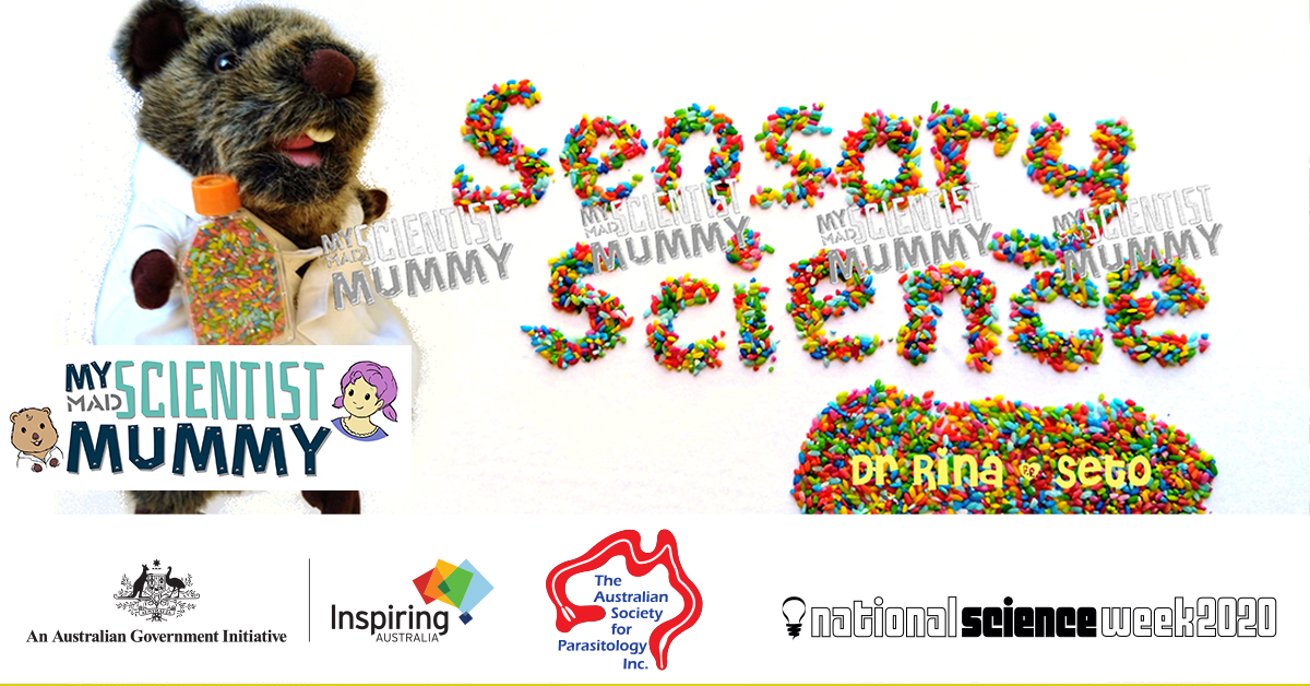 #JoinUs today 21 Aug 1230pm AEST / 1020am WA time with #DrRina and #SensoryScience #Songs #Experiments #Virtual #Parasite fun for #SpecialNeeds in #ScienceWeek facebook.com/events/2039782… @Aus_ScienceWeek @inspiringaus @QLD_ScienceWeek @WaInspiring @ScienceAU @DownSyndromeAu