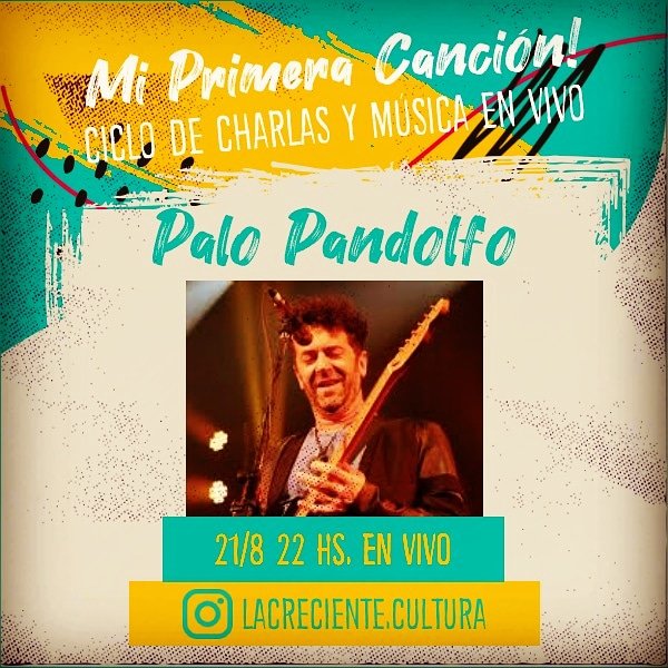 Mañana desde 22hs cerramos la primer etapa de nuestro ciclo de charlas y canciones .. esta vez declaró mano de Palo Pandolfo...
#miprimercancion #berisso #palopanfolfo #doncornelioylazona #losvisitantes #culturarock #laplata #quedatencasa