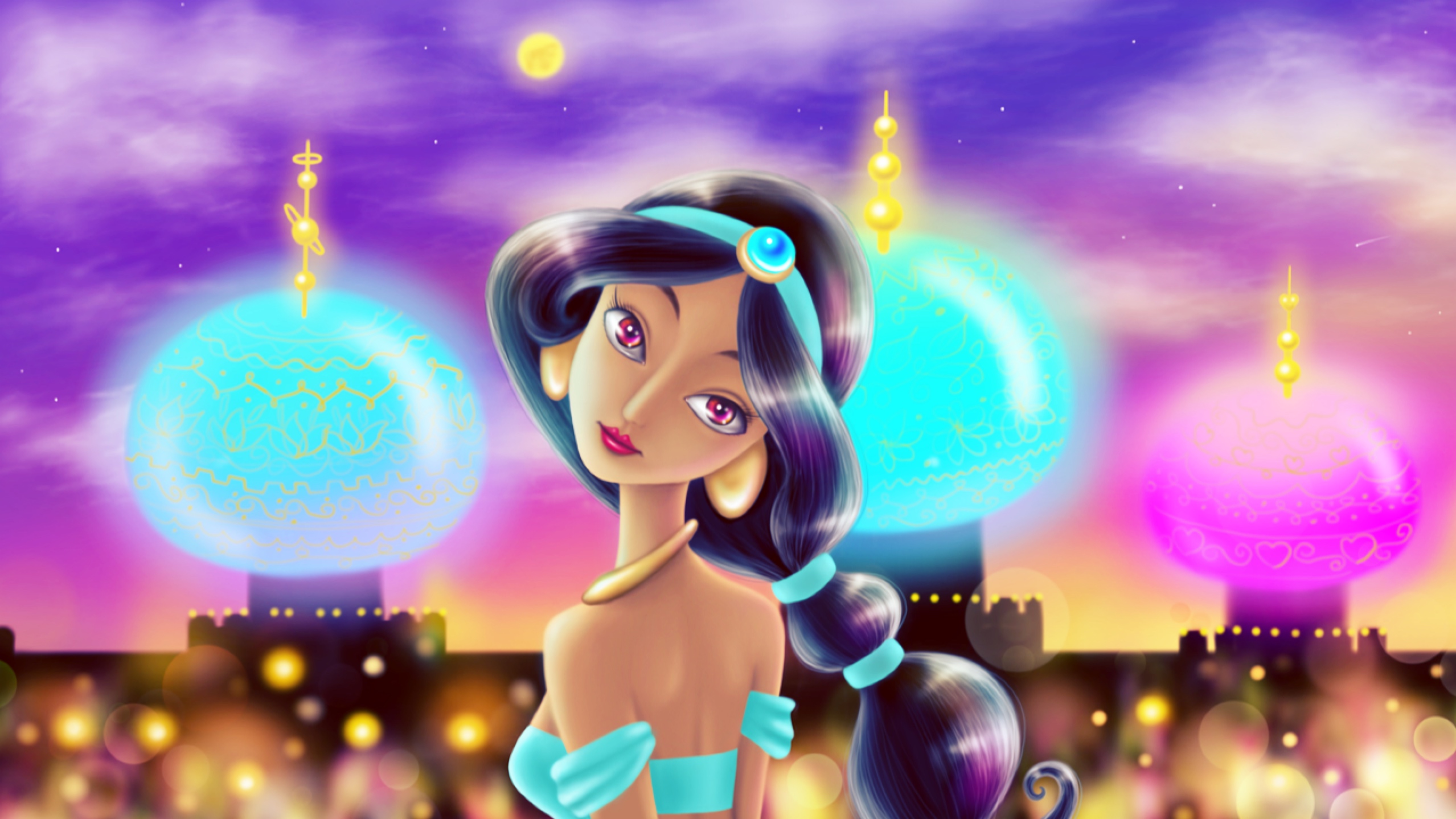 すもももどーっとこむ ディズニープリンセスのアラジンのジャスミンのイラスト描いてみました T Co Ng36bja06h ジャスミン イラスト 厚塗り デジタルイラスト T Co Kfqkkrfwbg Twitter