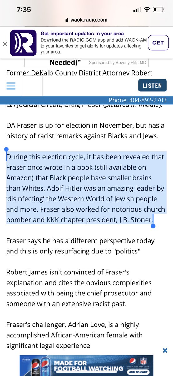 radleybalko's tweet image. Hate to be a cancel culture warrior, but I kinda’ think that if you once wrote a book praising Hitler, and claimed black people have small brains, and worked for the KKK, you shouldn’t get to decide who goes to prison.

waok.radio.com/articles/featu…