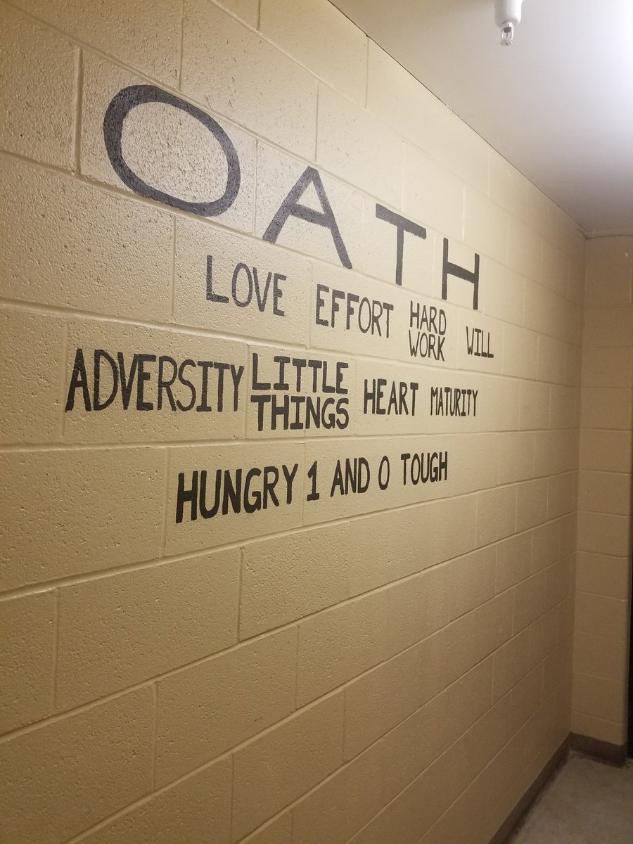 #OATH - Overcome Adversity as a Team through Hard work.  Everyday has been a challenge, but we overcome together. Proud of the work we've put in and the #LittleThings we are doing to improve. #FAMILY - Forget about me I love you.  See you tomorrow!