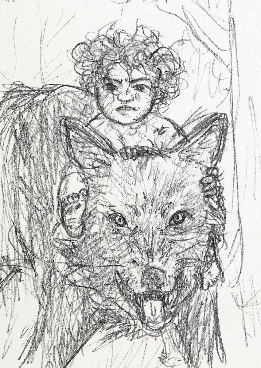 cappucosmic's tweet photo. Some ASOIAF doodles! Theon, ‘Alayne’ and Sweetrobin, Asha Greyjoy, and my favorite Stark & direwolf: Rickon and Shaggy!!
.
#asoiaf #asongoficeandfire #rickonstark #sweetrobin #theongreyjoy #ashagreyjoy #sansastark #alaynestone #art #traditionalart #pencilart #doodle #sketch https://t.co/1cSGx9j5Np