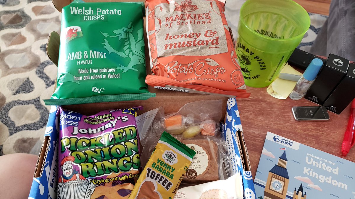 BeckyMeets's tweet photo. Since our travel plans came to a halt for the year, we brought travel to us. Our first @UniversalYums box arrived! https://t.co/FAkapLLLLq