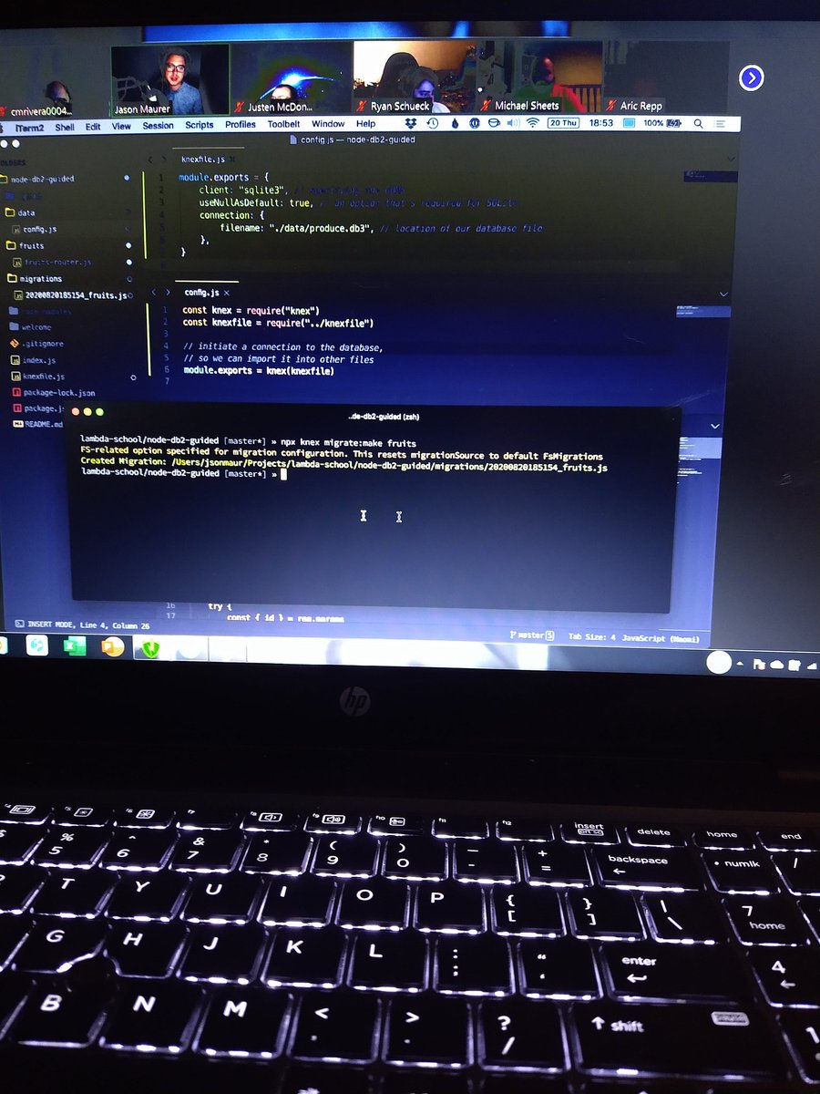 chrisRivera3141's tweet photo. Database Schema migrations for SQLlte and node.js lecture with Lambda School

#lambdaschool
#Lambda https://t.co/AiLB4AmuPm
