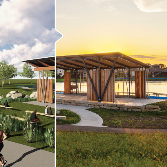 thinkConfluence's tweet photo. #ConfluenceTBT: Hawk Ridge Park offers residents a plethora of gathering spaces and amenities. Confluence was selected to lead the implementation of the first phase of the Hawk Ridge Park Master plan, creating a signature park facility for the city of Raymore, MO. https://t.co/ZOwXl3ENmy
