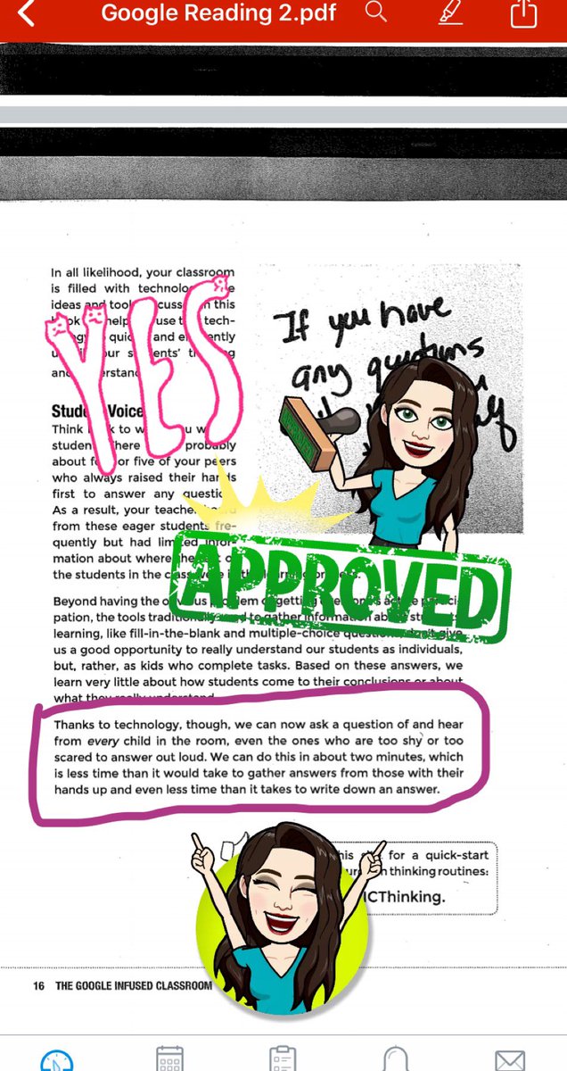 I think it’s amazing that with technology every student can be heard in a fraction of the time it would take traditionally to get a response from all students. #BookSnaps #teacherbytrine #EDU463