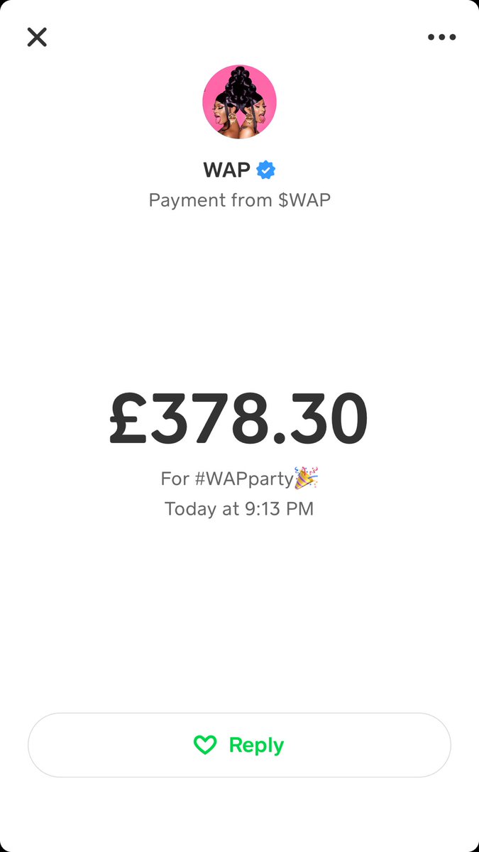 thanks cardi for the $500! LMAO WTF <a href="/iamcardib/">Cardi B</a> #WAPParty